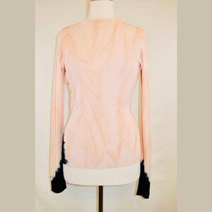 Proenza Schouler Pink Dip Tie Dye Long Sleeve Top - Size M